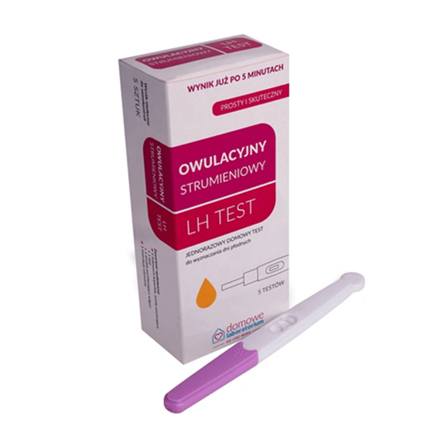 Home Laboratory LH Test de ovulație LH, test la domiciliu pentru detectarea zilelor fertile, streaming, 5 bucăți
