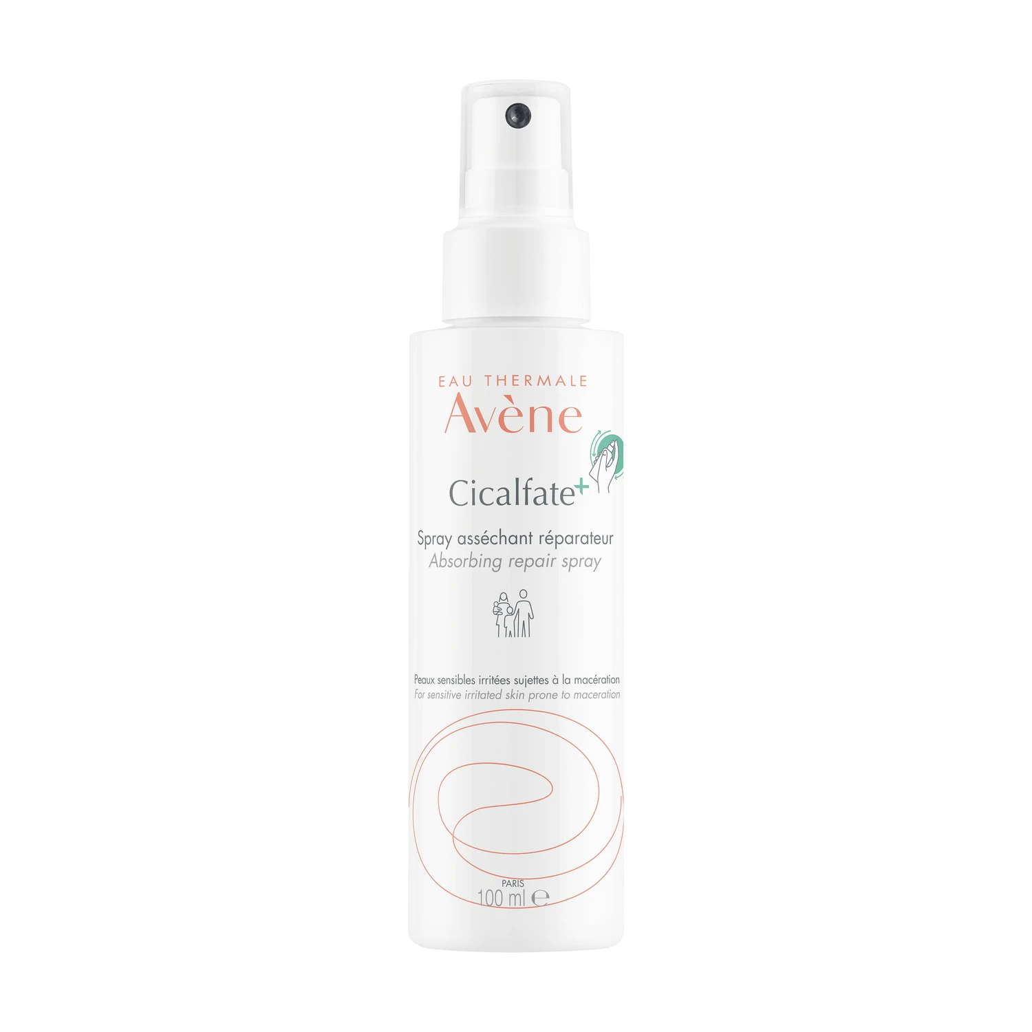 Avene Cicalfate+, Spray regenerator de uscare, ten sensibil predispus la macerare, 100 ml