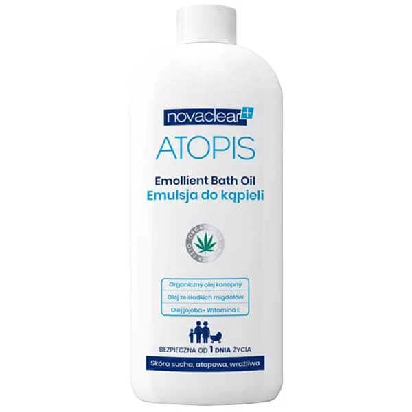 Novaclear Atopis, emulsie de baie din ziua 1, piele uscată, atopică, sensibilă, 500 ml