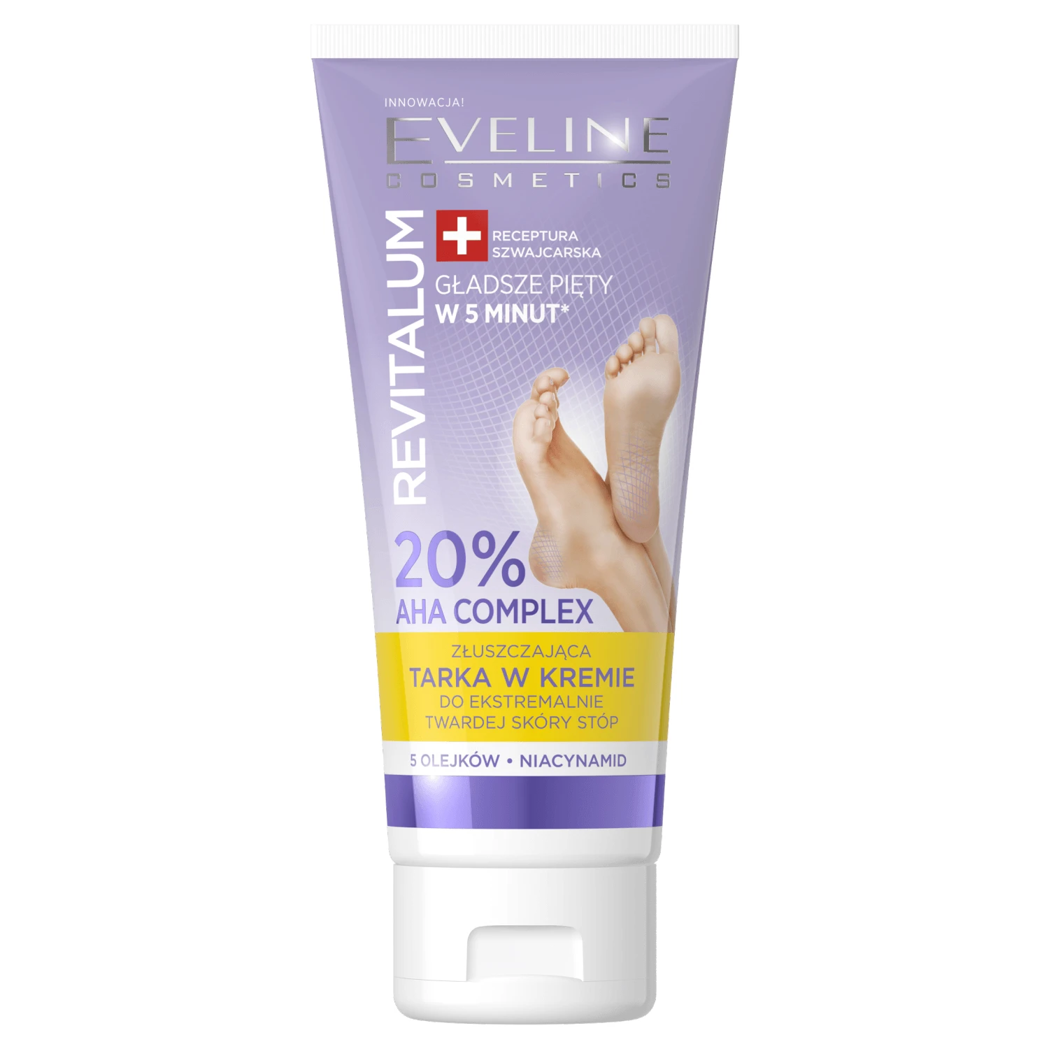 Eveline Cosmetics Revitalum, cremă exfoliantă pentru tartă, 75 ml