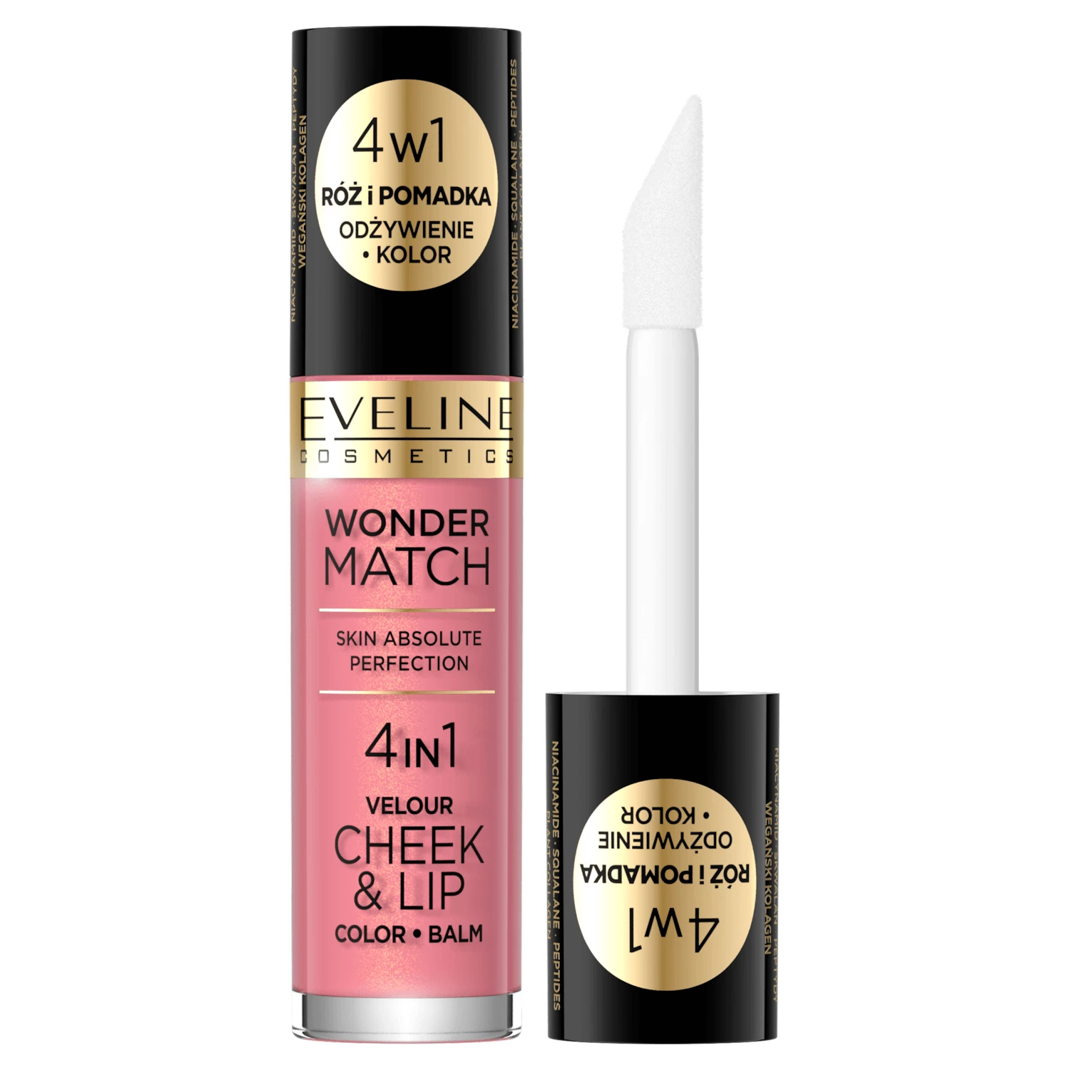Eveline Cosmetics Wonder Match Velour Cheek&Lip, fard de obraz și ruj lichid, nr. 03, 4,5 ml