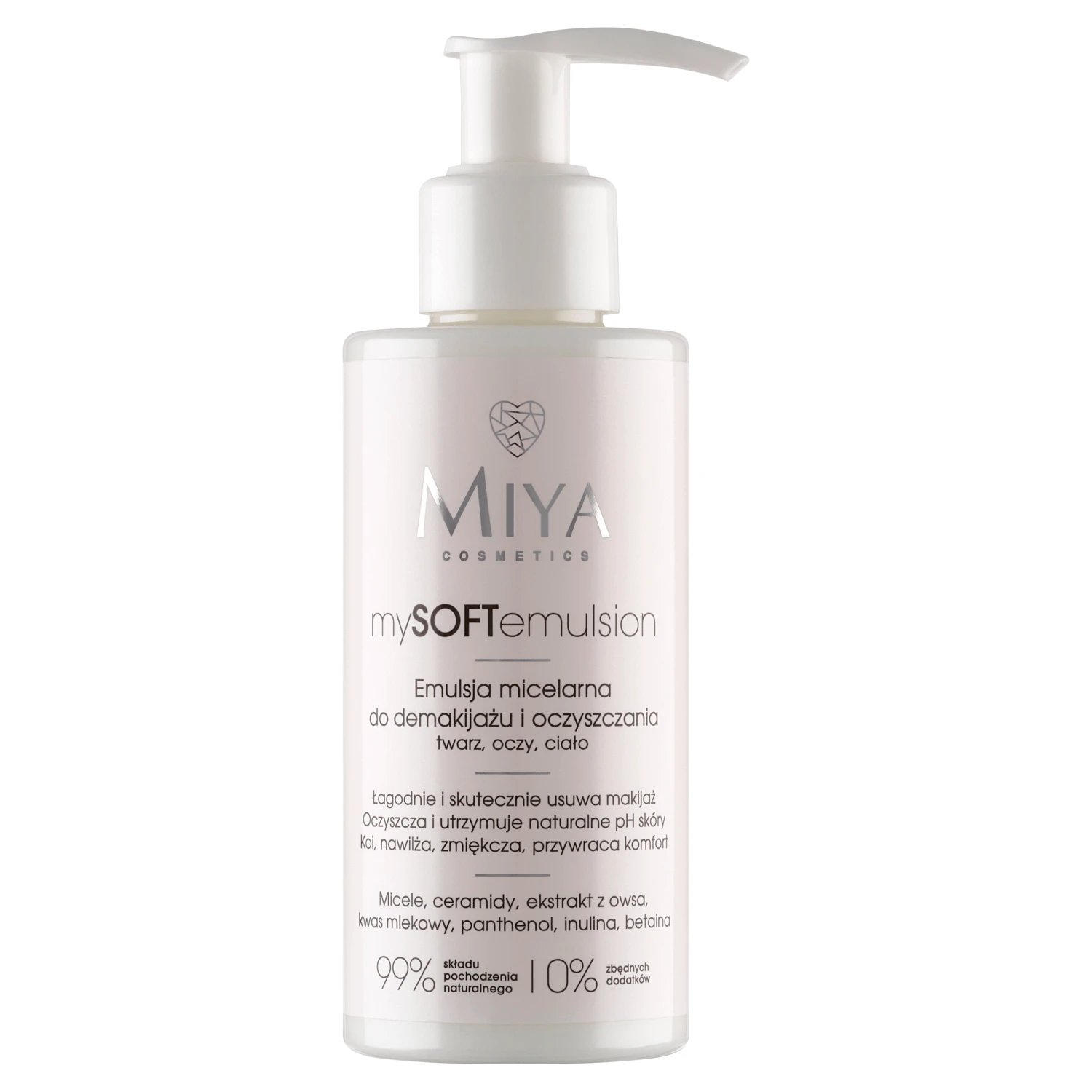 Miya mySOFTemulsion, emulsie micelară pentru demachiere și curățare, 140 ml