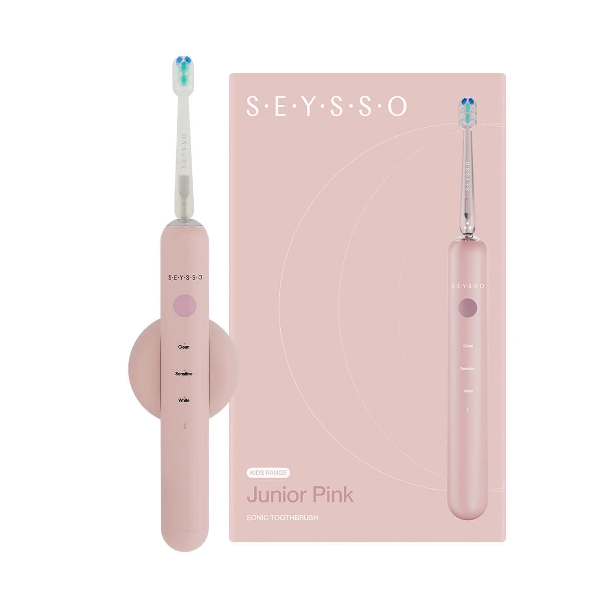 Seysso Junior Pink, periuță de dinți sonică, roz, 1 buc