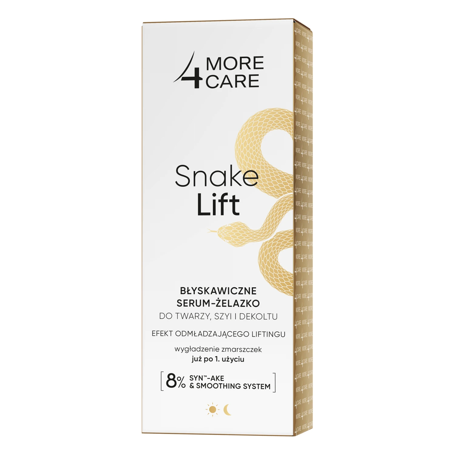 More4Care Snake Lift, ser-gel instant pentru față, gât și decolteu, 35 ml
