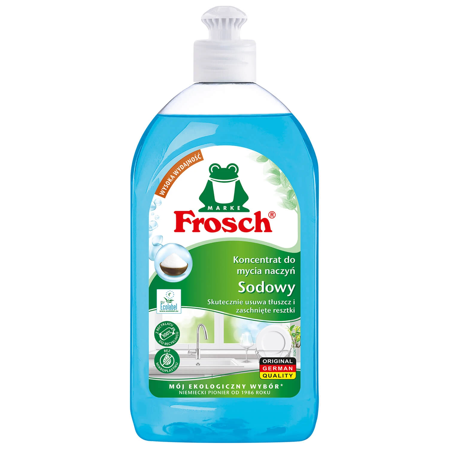 Frosch, concentrat de spălat vase, sodiu, 500 ml