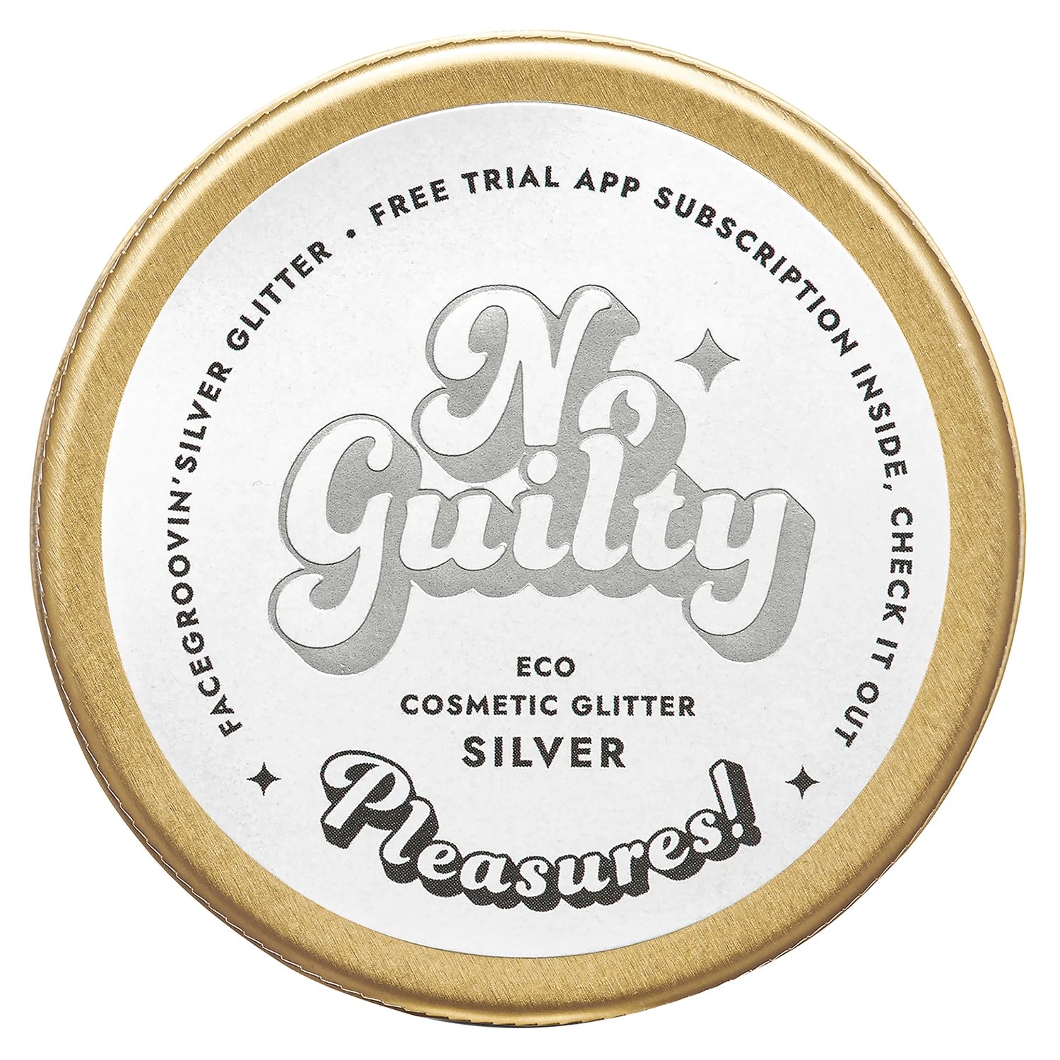 Ministry of Good Soap Facegroovin' Eco Glitter, sclipici bio pentru decorarea corpului și a feței, argintiu, 10 g