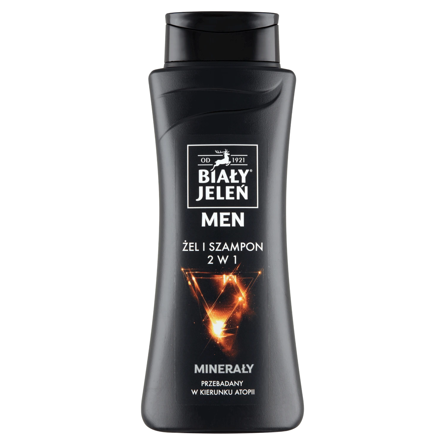 White Jeleń Men, gel și șampon 2în1, cu minerale, 300 ml