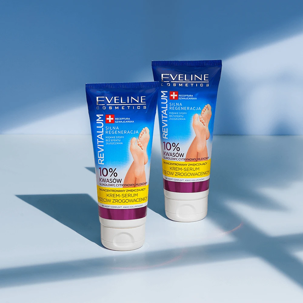 Eveline Cosmetics Revitalium, cremă-serum concentrată pentru picioare împotriva keratozei, 75 ml