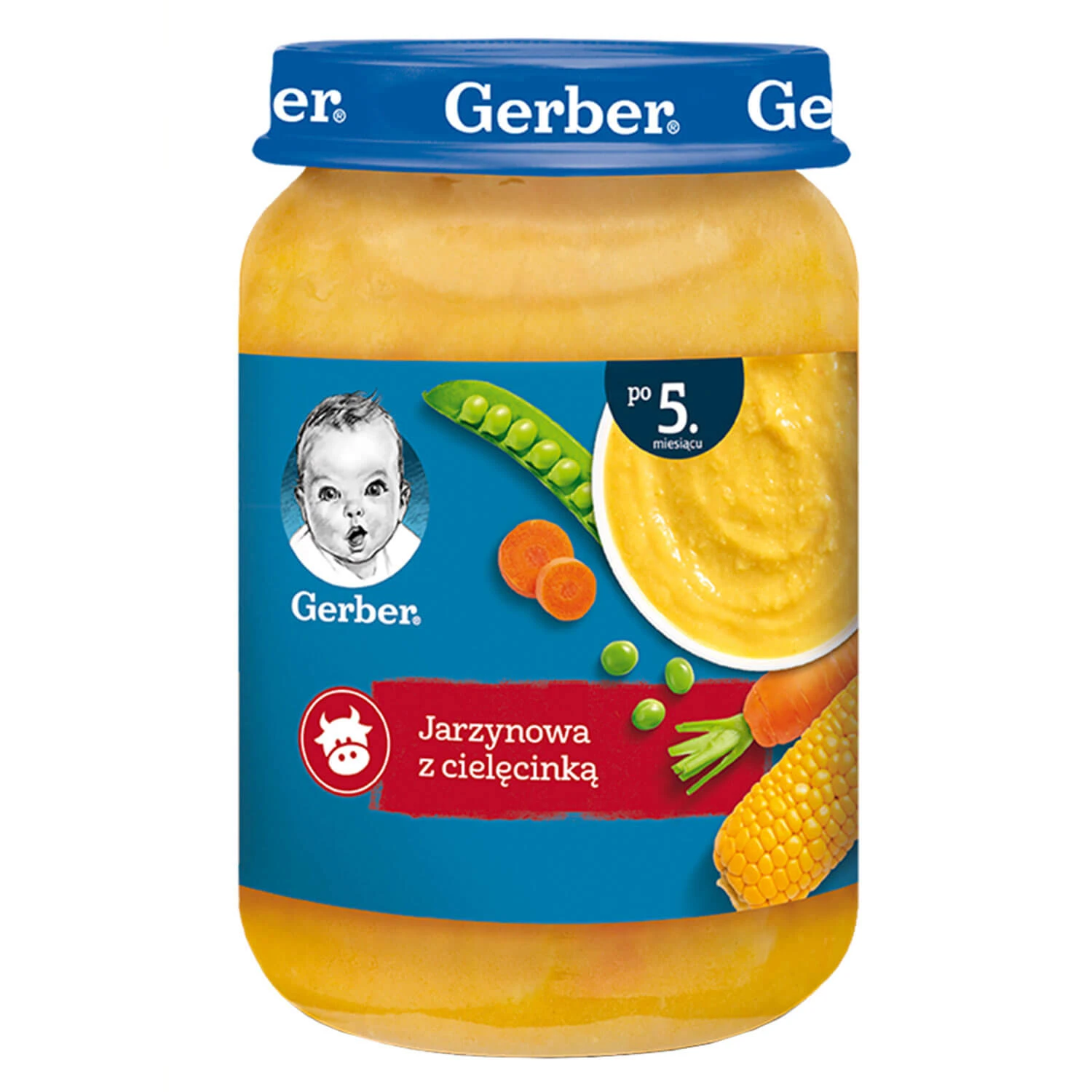 Gerber Zupa, supă de legume cu vițel, după 5 luni, 190 g