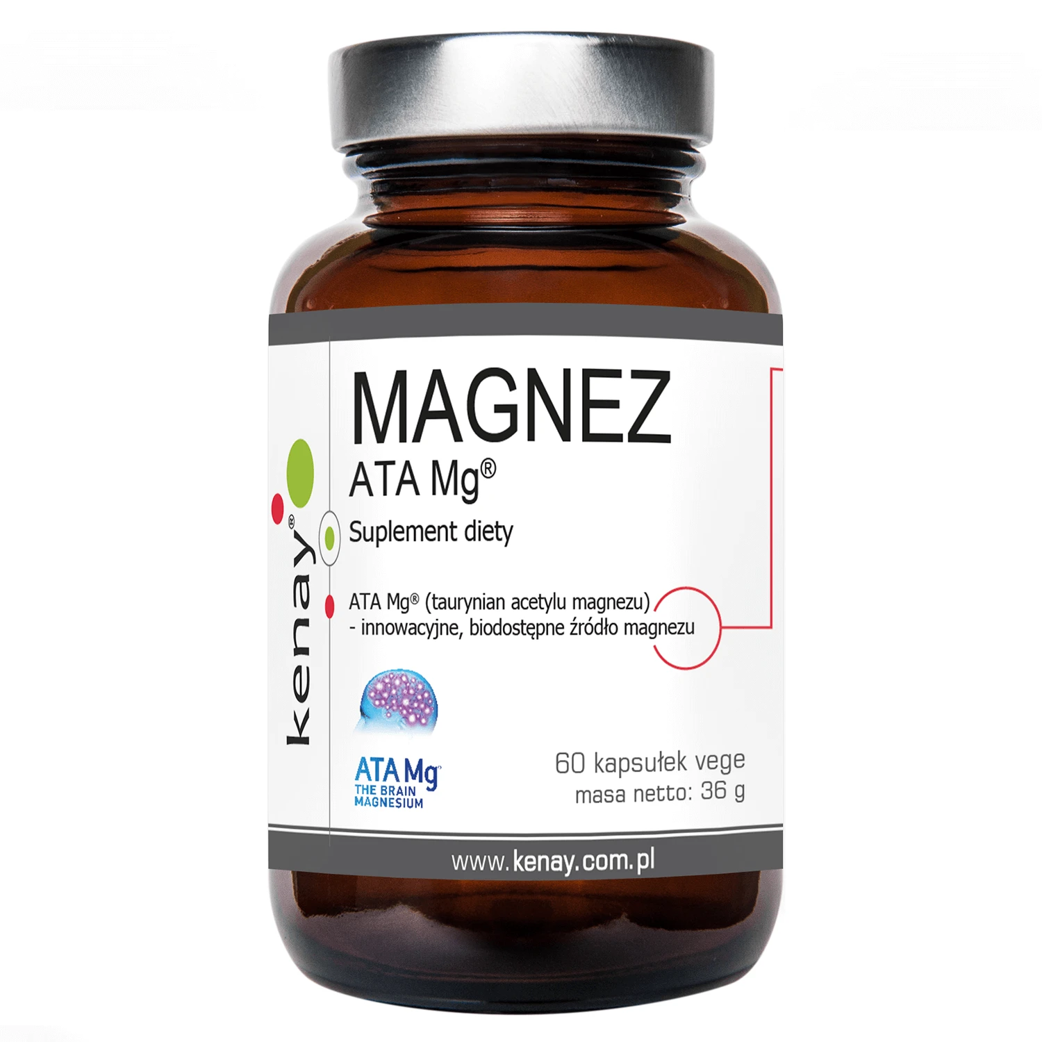Kenay Magneziu ATA Mg, 60 capsule vegetale