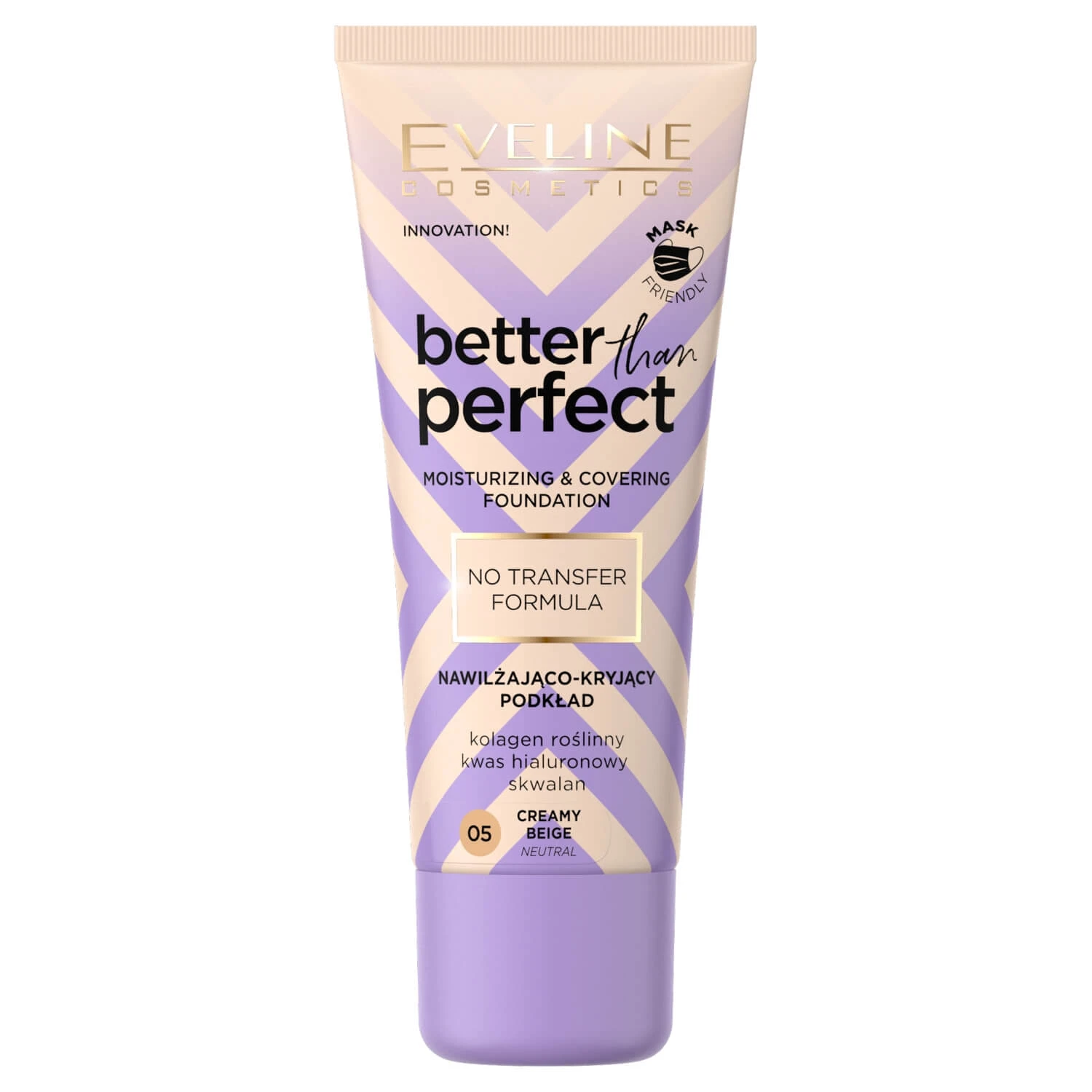 Eveline Cosmetics Better Than Perfect, fond de ten hidratant și acoperitor, nr. 05, bej cremos, 30 ml