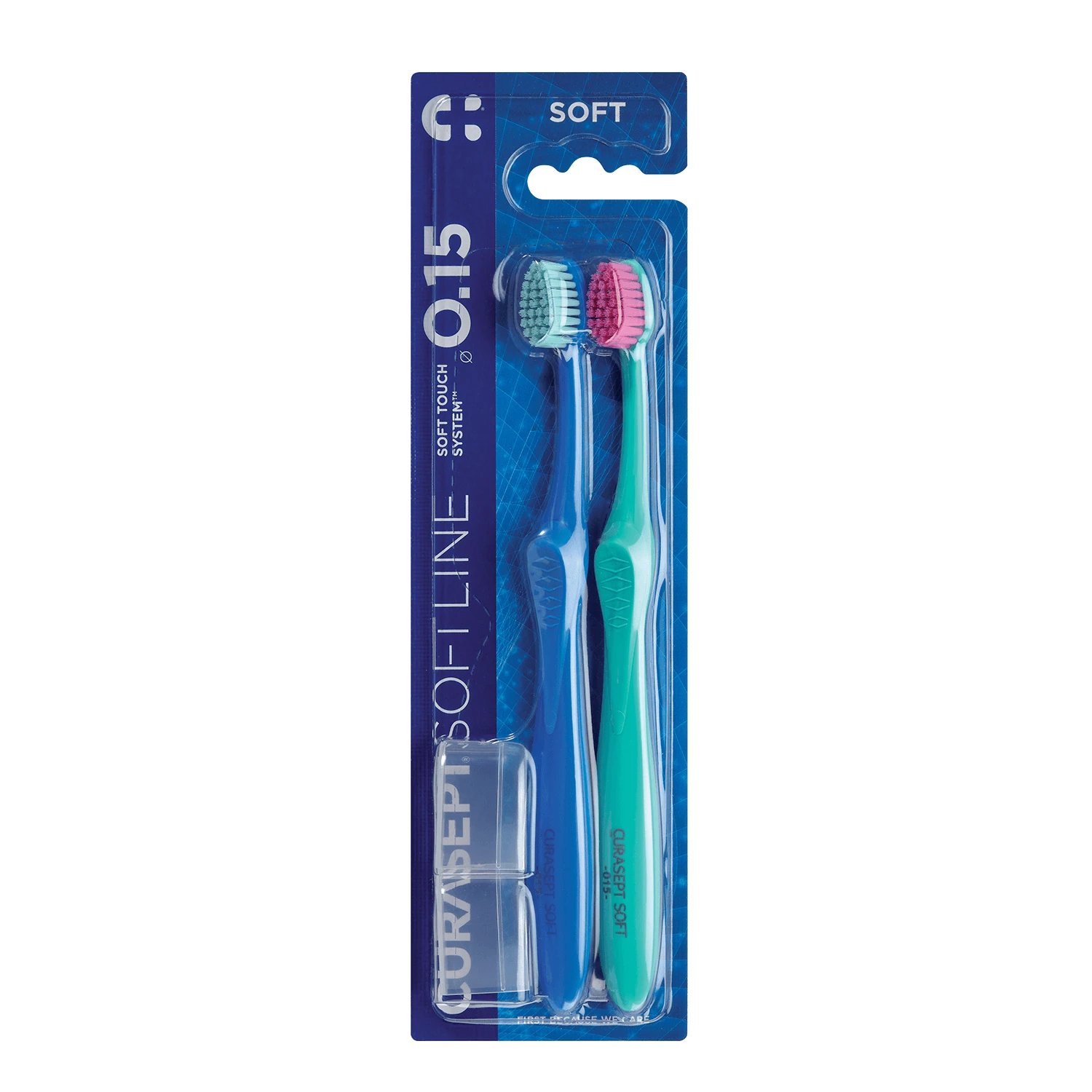 Curasept Soft 015 Duopack, periuță de dinți, 2 bucăți