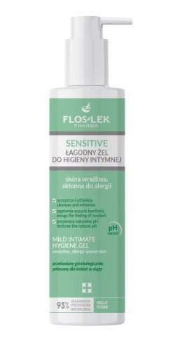 Flos-Lek Pharma agony el pentru igiena intimă pentru pielea predispusă la alergii, 225 ml