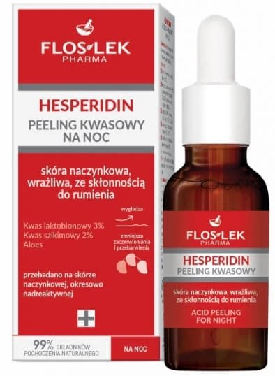 Flos-Lek Hesperidin Acid Peeling pentru noapte, 30 ml