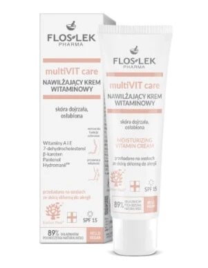 Floslek Pharma Multivit Care, Cremă hidratantă pentru pielea matură, slăbită, vitamine, 50 ml
