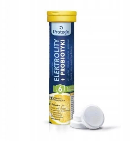 Protego Elektrolity + Probiotice, 20 comprimate efervescente