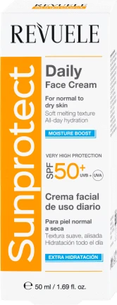 Revuele Cremă de față pentru tenul normal/uscat cu SPF50+, 50 ml