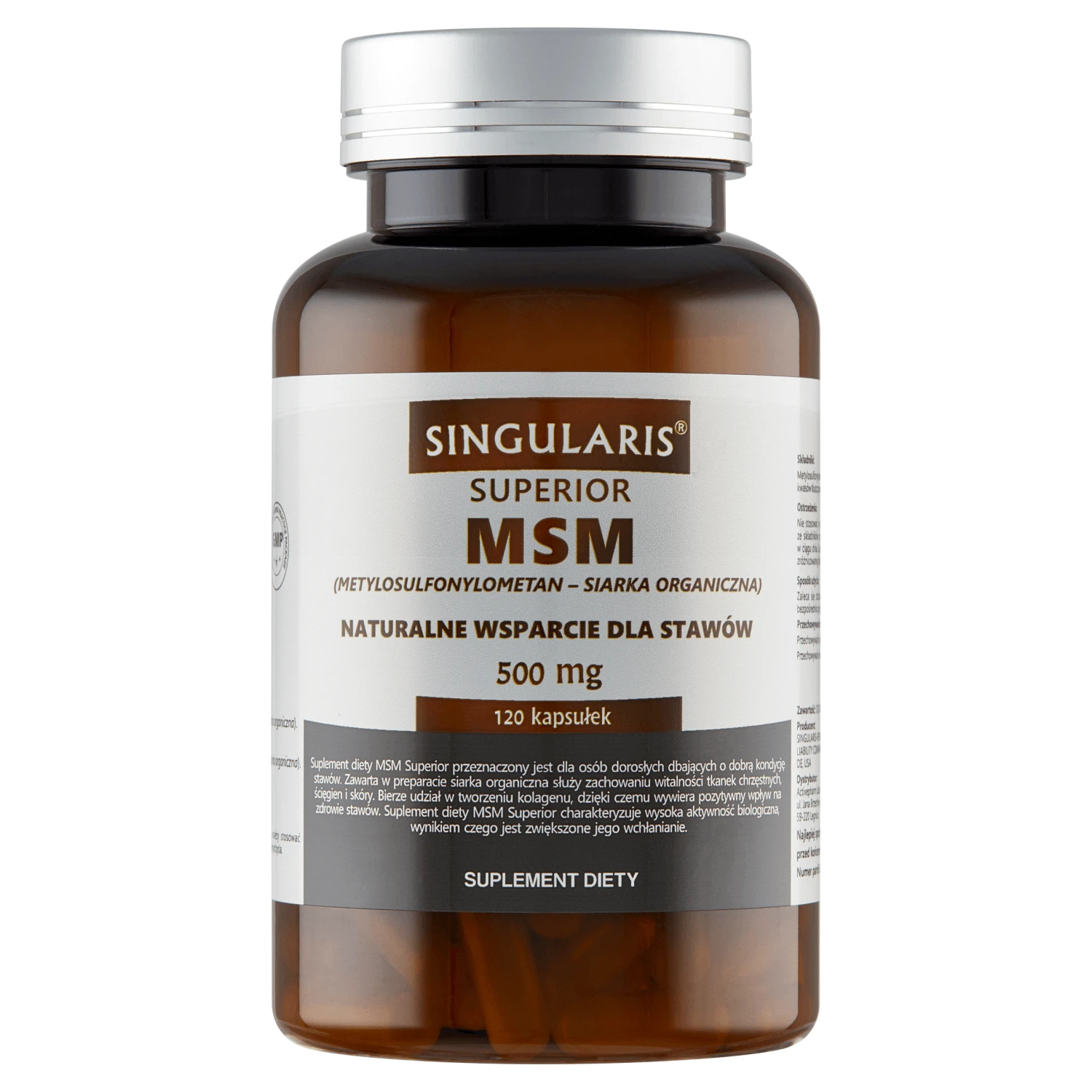 Singularis Superior, MSM 500 mg, 120 capsule