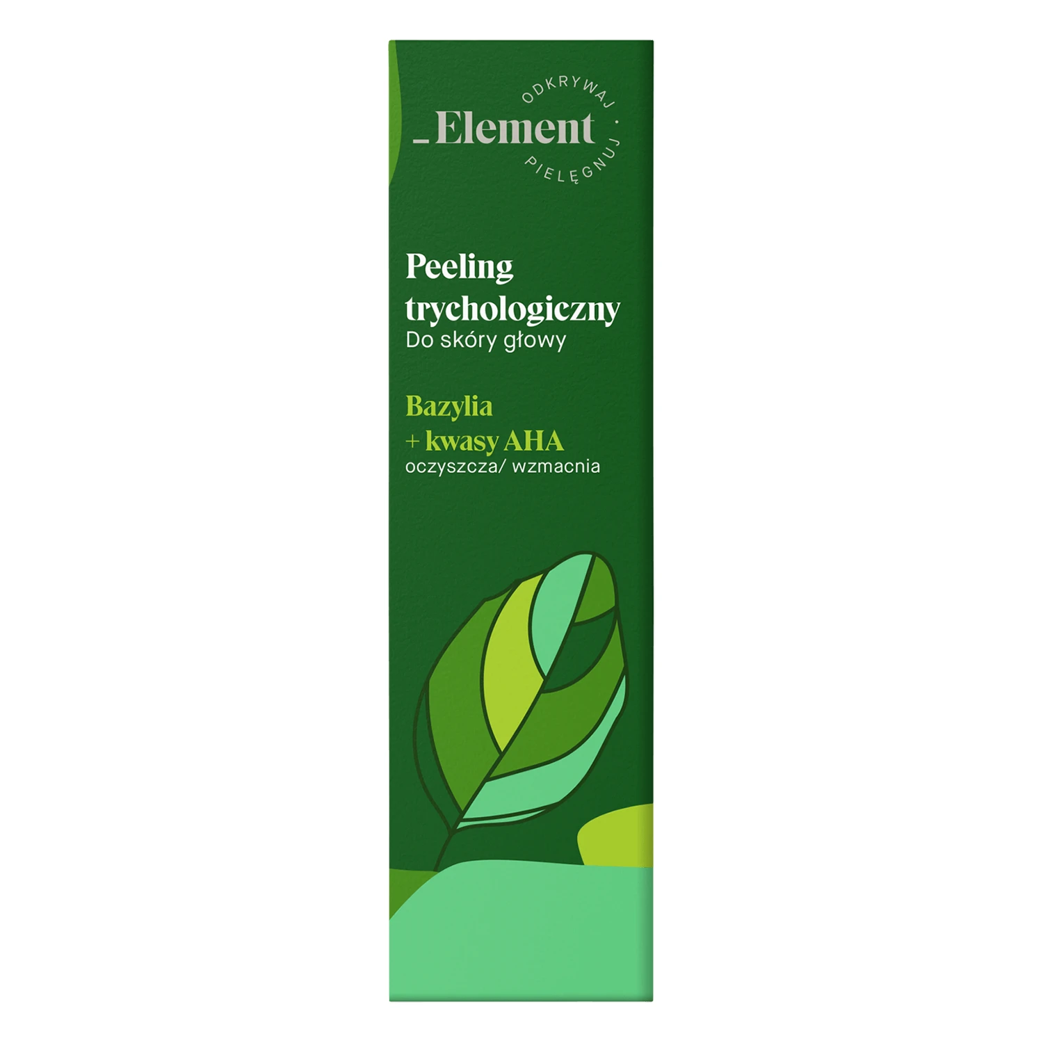 Element, scrub tricologic pentru scalp, busuioc + acizi AHA, 100 ml