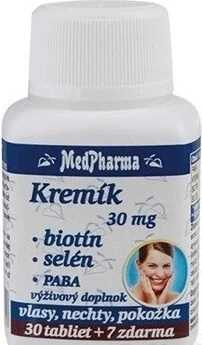 MedPharma KREMIK 30mg+Biotin+Selenium+PABA 1×37 tbl