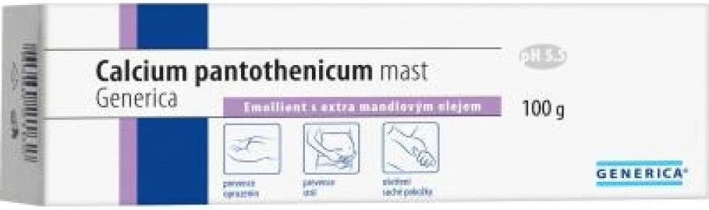 GENERICA Calcium pantothenicum unguent 1×100 g, emolient cu ulei de migdale extra