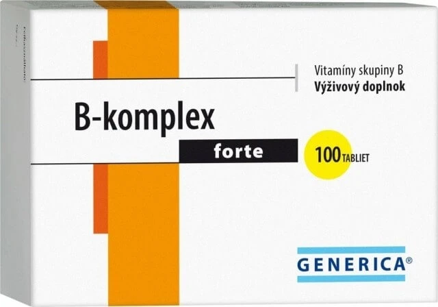 GENERICA B-complex forte 1×100 tbl, supliment alimentar