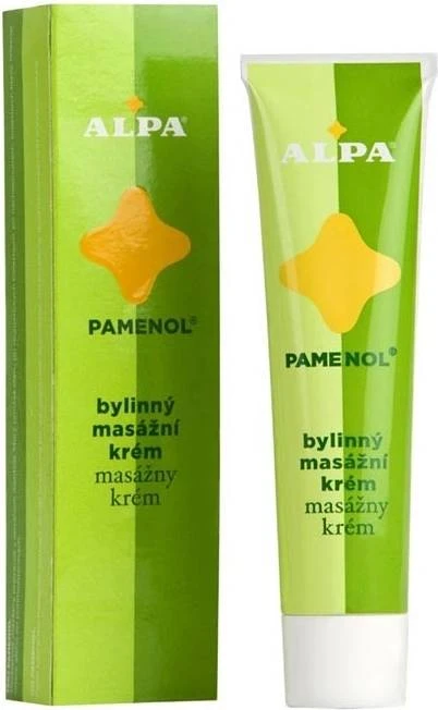 ALPA MENTHOL PAMENOL CREAM 1×40 g, masaj pe bază de plante