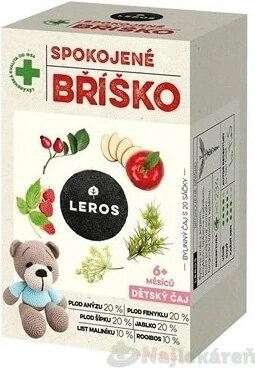 LEROS CHILDREN'S TEA SOOTHY BELLY 20×2 g, ceai de plante pentru burtă pentru copii