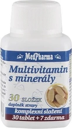 MedPharma MULTIVITAMIN WITH MINERALS 30 INGREDIENTS 1×37 tbl, supliment alimentar