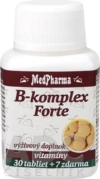 MedPharma B-complex Forte 1×37 tbl, supliment alimentar