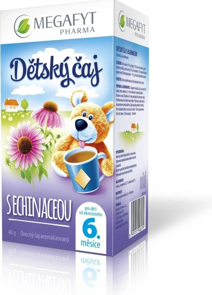 MEGAFYT Ceai pentru copii cu ECHINACEA 20×2 g (40 g), ceai de fructe și plante