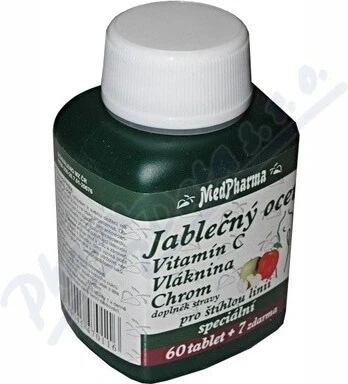 MedPharma MĂR COCOACĂ, VIT C, FIBRE, CROMIU 1×67 tbl, MĂR COCOACĂ, VIT C, FIBRE, CROMIU