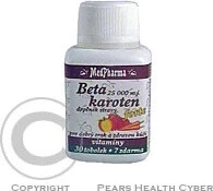 MedPharma BETAKAROTEN 25.000 m.j.+Pantenol+PABA 1×37 cps, supliment alimentar