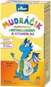 VITAR MUDráčik multivitamine cu cătină de mare 1×60 tbl, aromă amestec de pădure