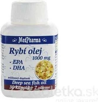 MedPharma FISH OIL 1000 mg - EPA, DHA 1×37 cps, supliment alimentar