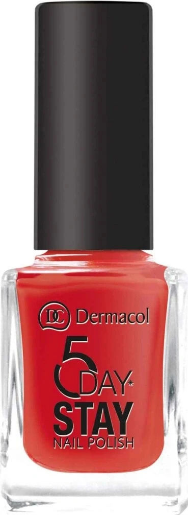 Dermacol Lac de unghii de lungă durată 5 Days Stay No.21 Monroe Red 1×11 ml, lac de unghii