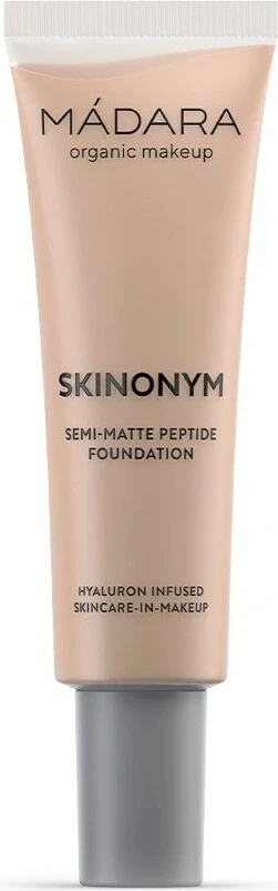 MÁDARA SKINONYM Machiaj semi-mat cu Peptide Sand 1×30ml, Machiaj natural certificat
