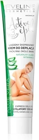 EVELINE ACTIVE EPIL ALOE VERA SENSITIVE SKIN 1×125 ml, cremă depilatoare