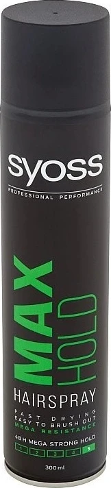 Spray de păr Syoss Max Hold 1×300 ml, fixativ