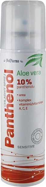 MEDPHARMA PANTHENOL 10% SPRAY COOLANT SENSITIV 1×150 ml, sensibil cu aloe vera