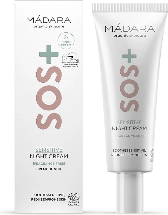 MÁDARA SOS+ SENSITIVE Cremă de noapte 1×70ml, cremă de noapte