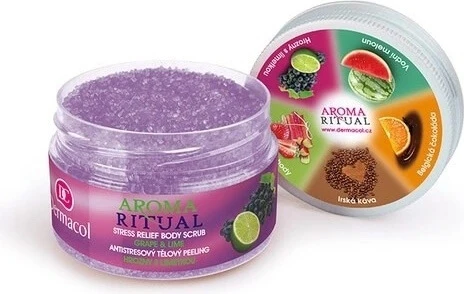DERMACOL AROMA RITUAL Body Scrub Grape-Lime 1×200 g, body scrub