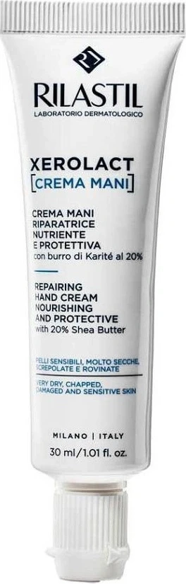 Rilastil Xerolact cremă regenerantă de mâini 1×30 ml, cremă de mâini