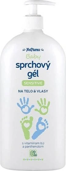 MedPharma Baby Shower Gel SENSITIVE 1×500 ml, pentru corp și păr