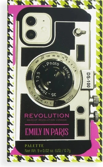 Revolution, X Emily In Paris Camera Queen Palette, paletă de farduri de ochi 1×6,30 g, paletă de farduri de ochi