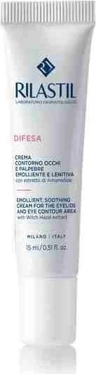 Rilastil Difesa Cremă de ochi emolientă și calmantă pentru piele reactivă 1×15 ml, cremă de ochi