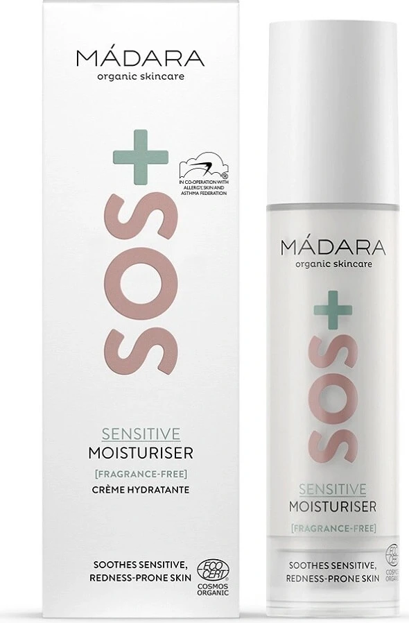 MÁDARA SOS+ SENSITIVE Moisturizer 1×50ml, cremă hidratantă