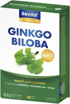 VITAR Ginkgo biloba Forte 1×60 cps, supliment alimentar