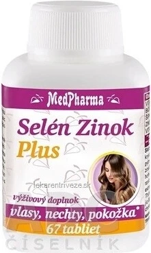 MedPharma Selenium Zinc Plus 1×67 tbl, supliment alimentar