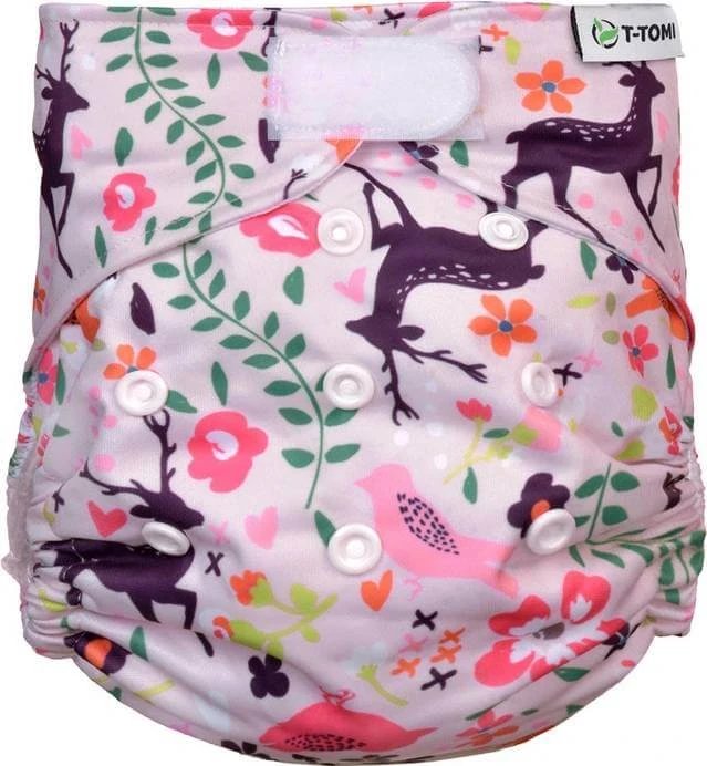 T-Tomi Scutece Scutece AIO - Set de schimbare Velcro Forest 1×2 bucăți, chiloți pentru scutece